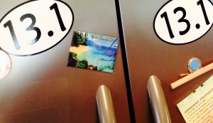 13.1 decals on fridge