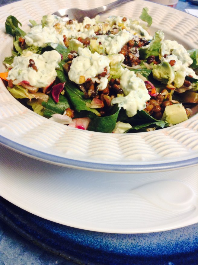 Lentil Tzatziki Salad