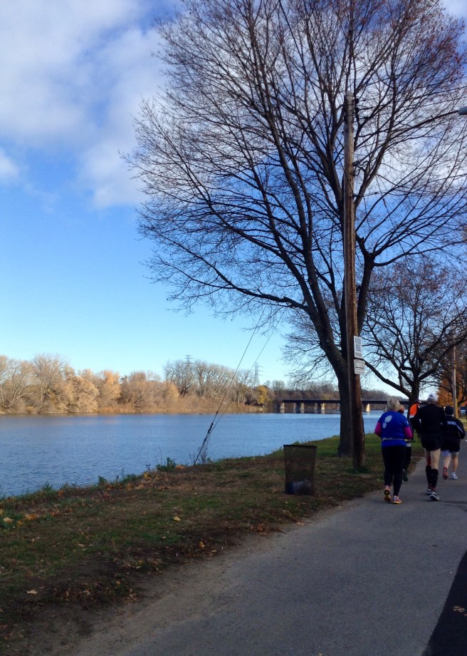Running by Mowhawk River